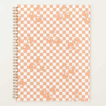 Peach Fuzz Cherry Gingham Patterno