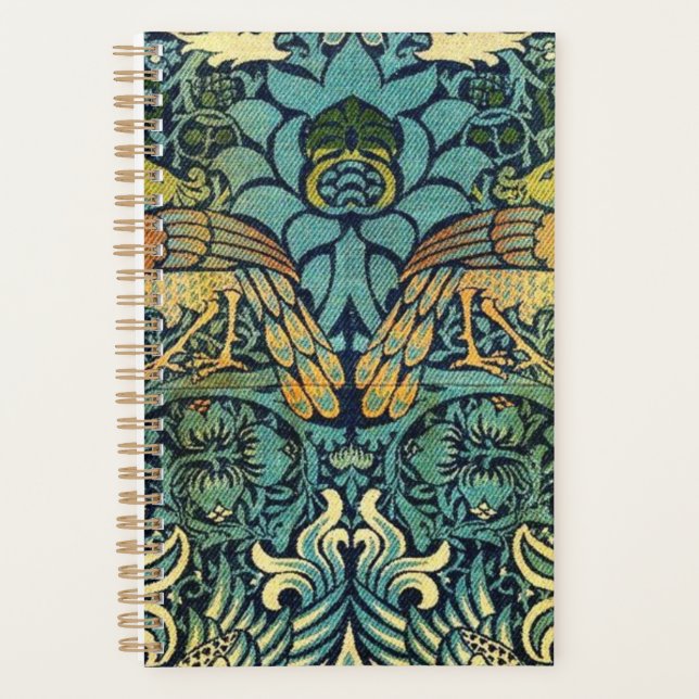 Agenda Peacock E Dragão William Morris (Frente)