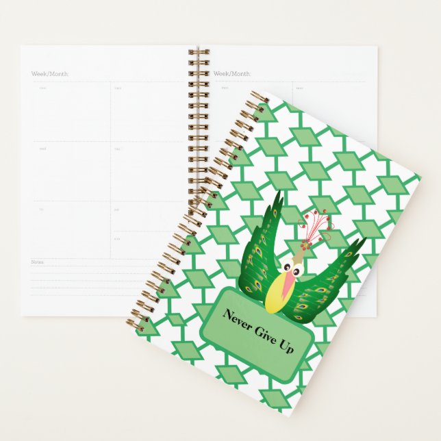 Agenda Peacock Nunca Desiste da Geometria Verde (Exibição)