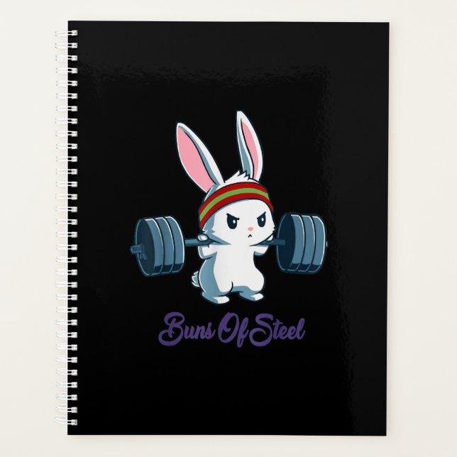 Agenda Pedaços de Ness Rabbit Bunny Lover Gym Workout Eng (Frente)