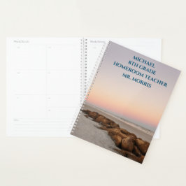 Agenda Pedras de Praia na Sala de Aula Sunset