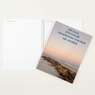 Agenda Pedras de Praia na Sala de Aula Sunset