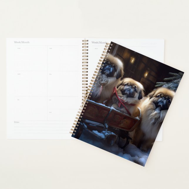 Agenda Pekingese Christmas Fesason Season (Exibição)