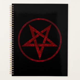 Agenda Pentagrama do diabo vermelho