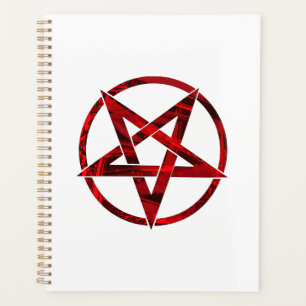 Agenda Pentagrama do diabo vermelho