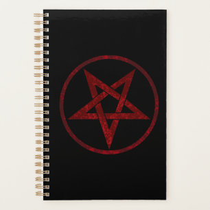 Agenda Pentagrama do diabo vermelho