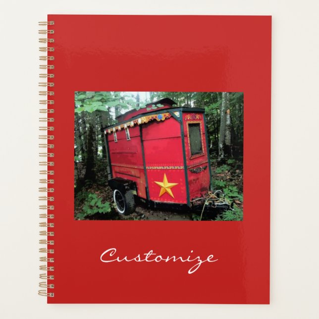 Agenda Pequena caravana cigana personalizada (Frente)