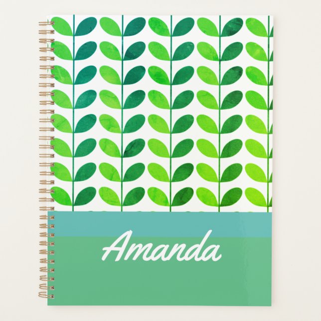 Agenda Pequenas Pastas Verdes e Teares (Frente)