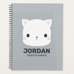 Agenda Pequeno Gato Bonito com Nome Personalizado
