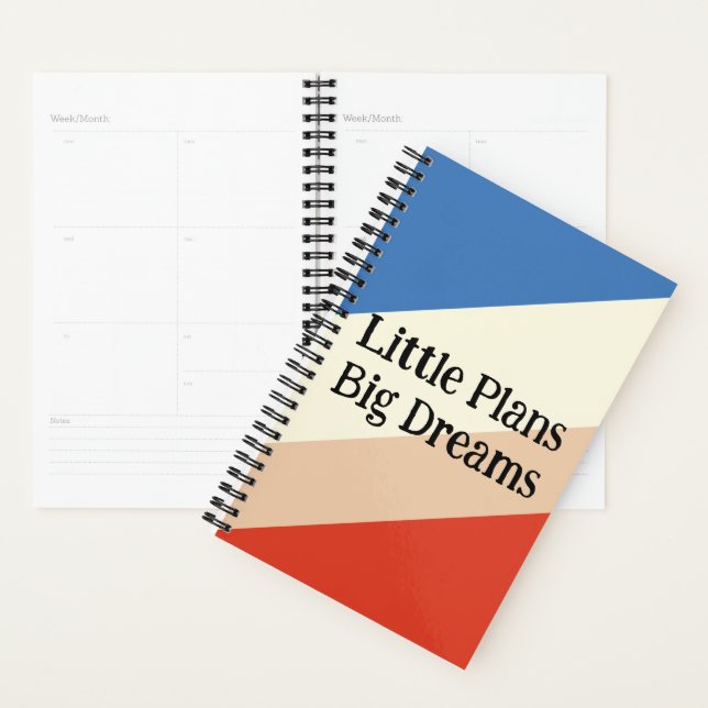 Agenda Pequenos Planos, Grandes Sonhos – Bloco de Cores R (Exibição)