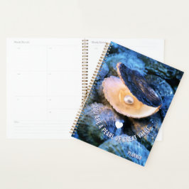 Agenda Pérola de OYSTER do Christian Personalizado do Val