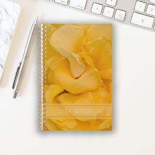 Agenda Pérolas de Flor Rosa Amarelo