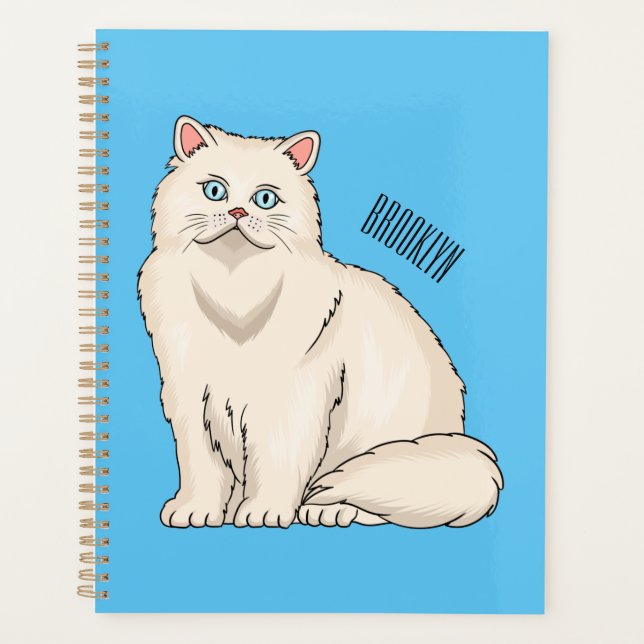 Agenda Persian cat cartoon illustration (Frente)