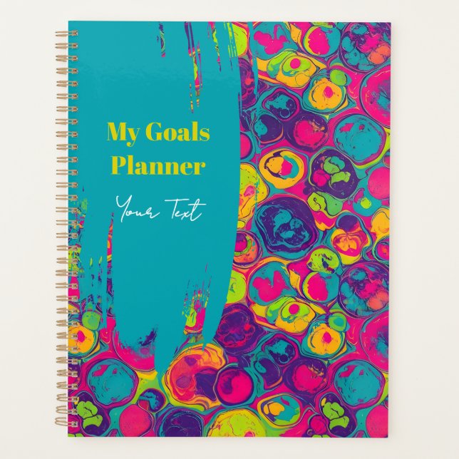 Agenda Persian Green | Planner de Metas Multicolor Chic (Frente)