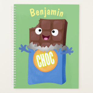 Agenda Personagem de desenho animado bar doce de chocolat