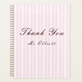 Agenda Personalised Thank You Teacher Notebook 