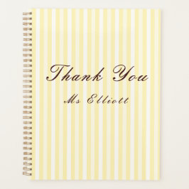 Agenda Personalised Thank You Teacher Notebook 