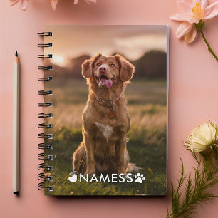 Agenda Personalizado 2 Foto Com Nome do Seu Cachorro na I