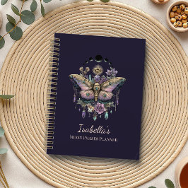 Agenda Personalizado Celestial Mariposa & Fases da Lua Wi