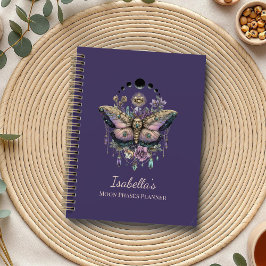 Agenda Personalizado Celestial Mariposa & Fases da Lua Wi