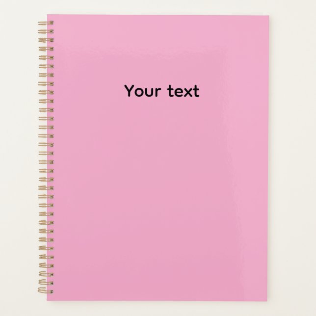 Agenda Personalizado Cor Rosa (Frente)