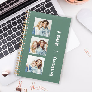 Agenda Personalizado Eucalyptus Personalizado 3-Foto Verd