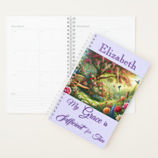 Agenda Personalizado Meu Graça é Suficiente Cristão 