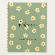 Personalizado Moderno Floral de Margarida Verde 20