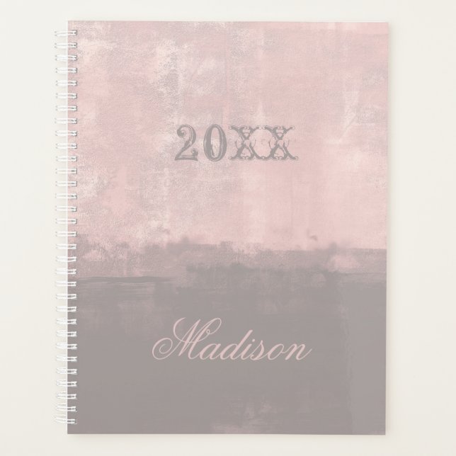 Agenda Personalizar a rosa claro moderna de na moda Nr41s (Frente)