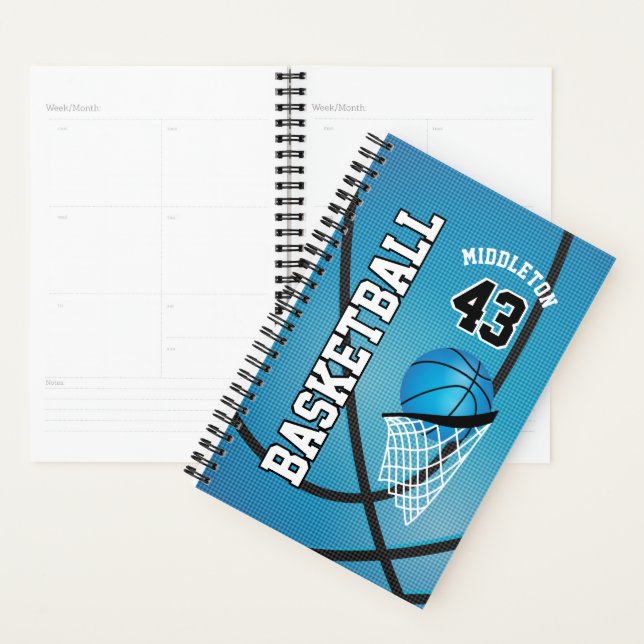 Agenda Personalizar Basquete - Azul (Exibição)