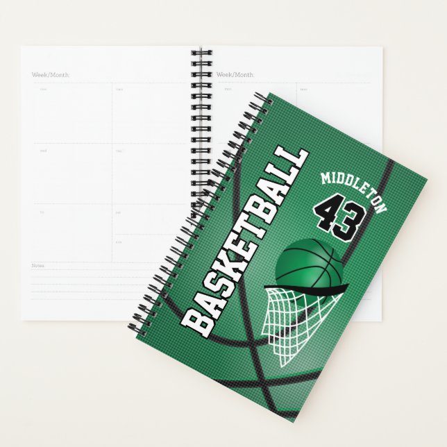 Agenda Personalizar Basquete - Verde (Exibição)