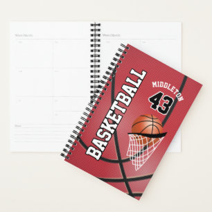 Agenda Personalizar jogo de basquete - Vermelho