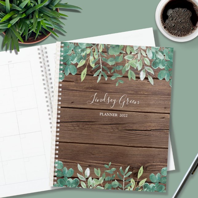Agenda Personalizar madeira do celeiro Eucalyptus (Criador carregado)