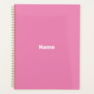 Agenda personalizar, personalizar com nome, rosa