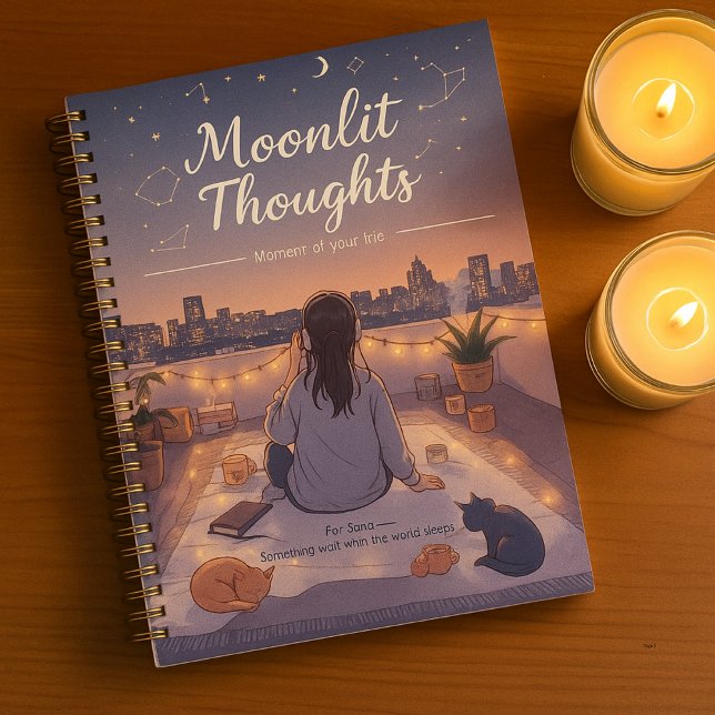 Agenda Personalize Stargazing Moonlit Cute Back to School (Criador carregado)