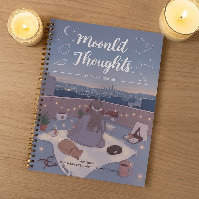 Agenda Personalize Stargazing Moonlit Cute Back to School (Criador carregado)