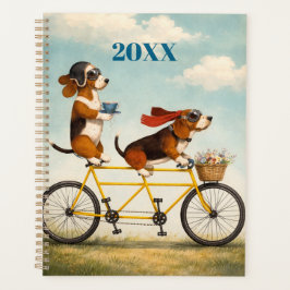 Agenda Personalized Basset Hound Tandem Planner