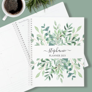 Agenda Personalized Botanical Watercolor 