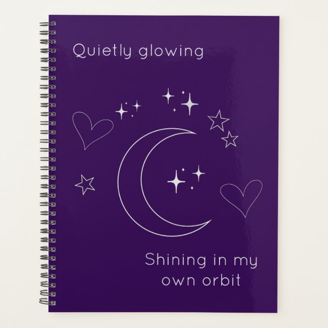 Agenda Personalized Celestial Planner Notebook (Frente)