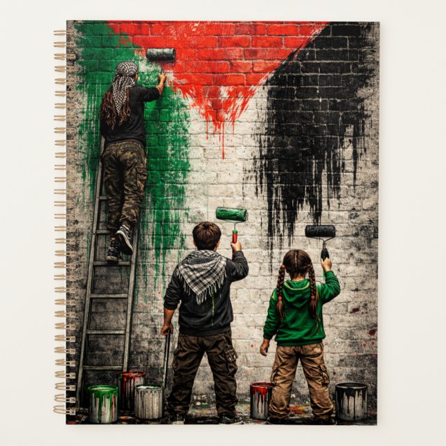 Agenda Personalized Children of Gaza Painting PS Flag  (Frente)