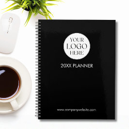 Agenda Personalized Company Business Logo Template Black