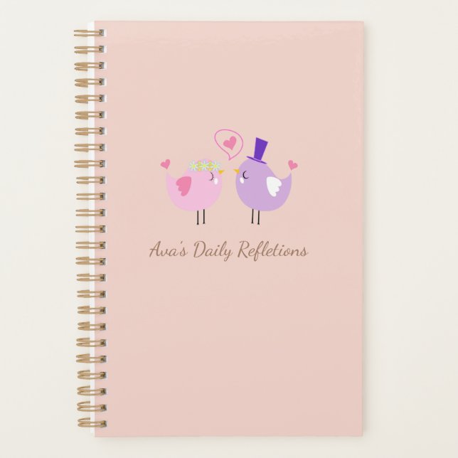 Agenda Personalized Daily Reflections Notebook - Cute  (Frente)