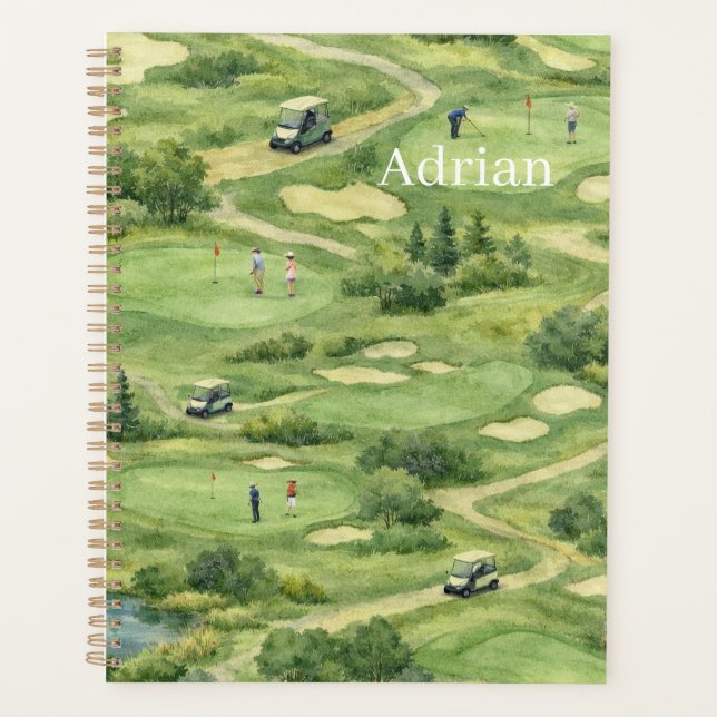 Agenda Personalized golf course (Frente)