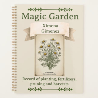 Agenda Personalized Magic Garden Journal - Chamomile