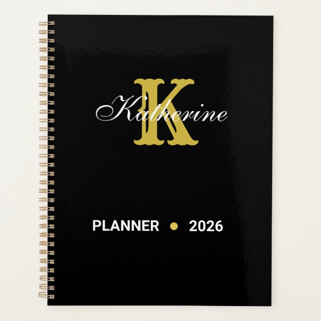 Agenda Personalized Monogram  Name And Initial Planner (Frente)