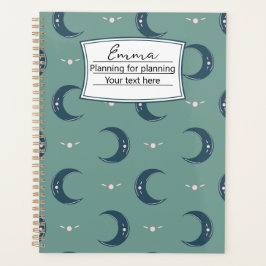 Agenda Personalized Moon Pattern Planner 8.5x11
