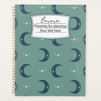 Agenda Personalized Moon Pattern Planner 8.5x11