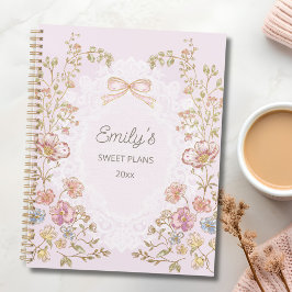 Agenda Personalized Name 2026 Weekly Monthly Floral 