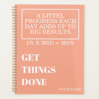 AGENDA PERSONALIZED NAME MODERN MINIMAL GET THINGS DONE