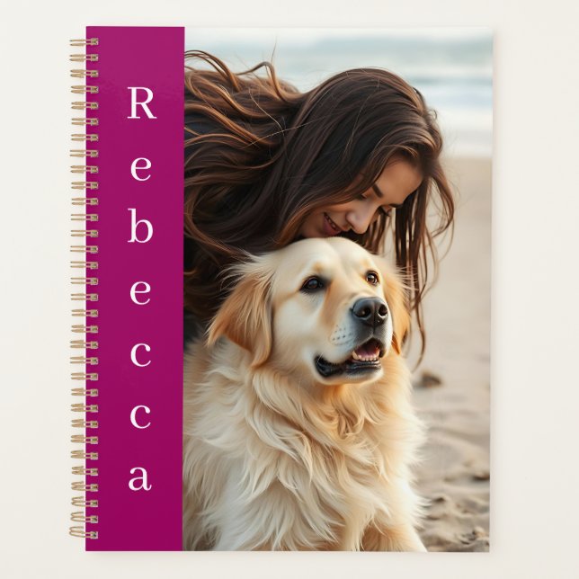 Agenda Personalized Photo and Name  (Frente)